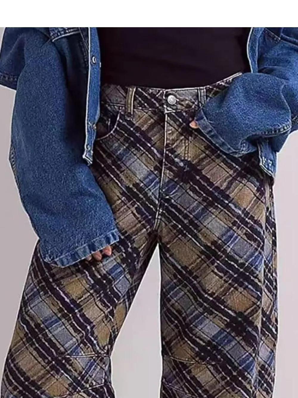 Printed Wide-Leg Jeans, image 5