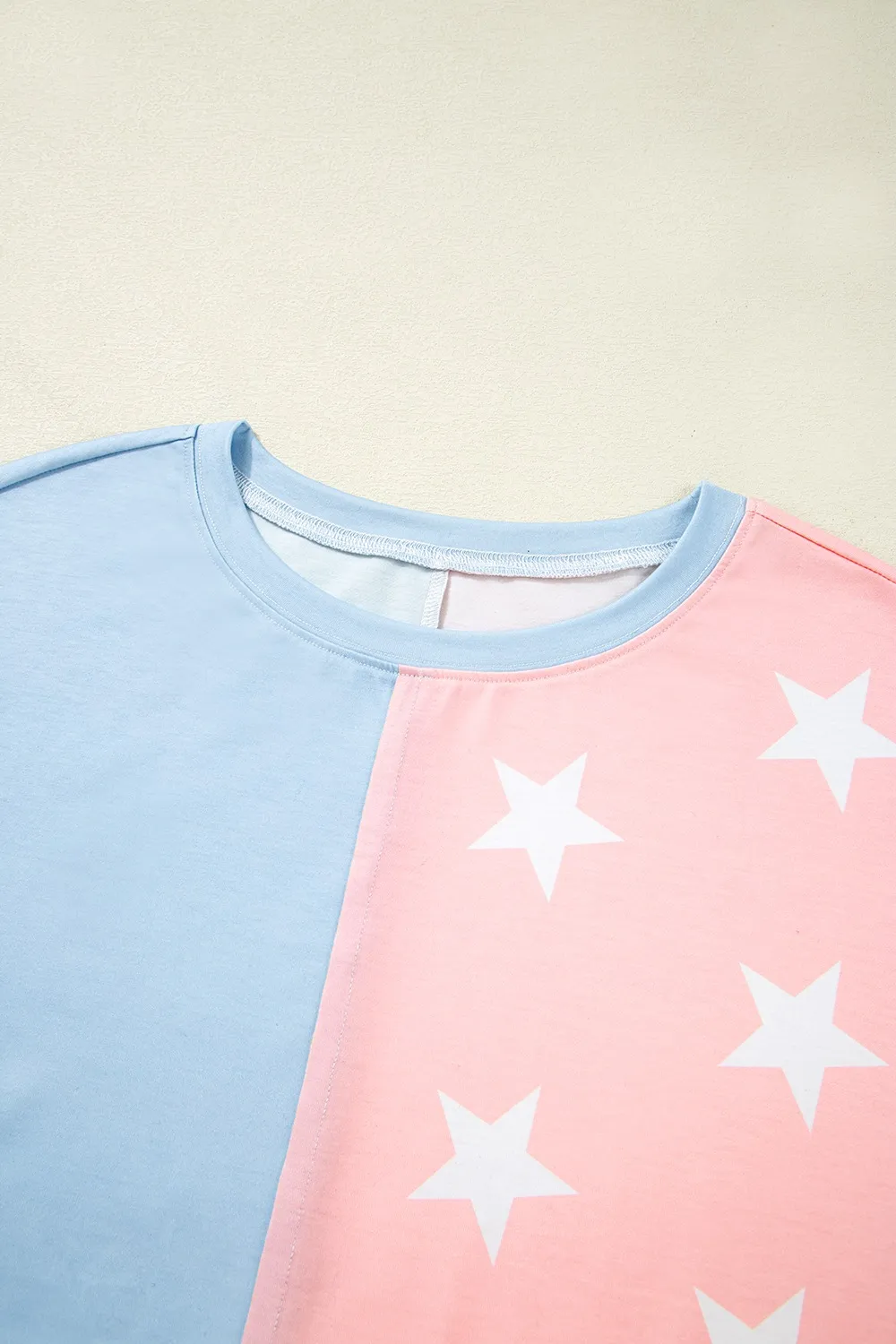 Patriotic Star Color Block T-Shirt, image 7