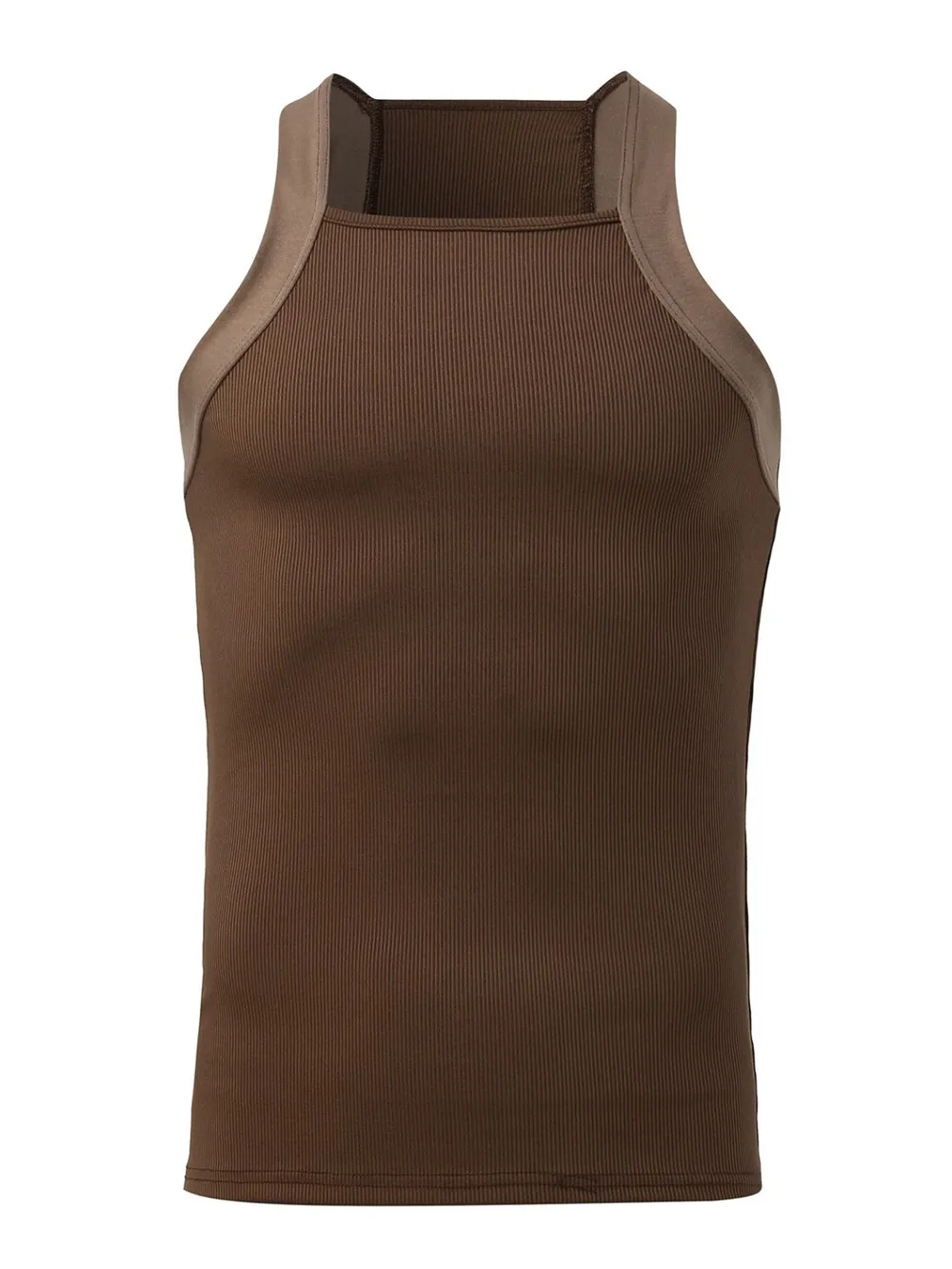 Men's Full Size Square Neck Wide Strap Tank Plus Size, image 9