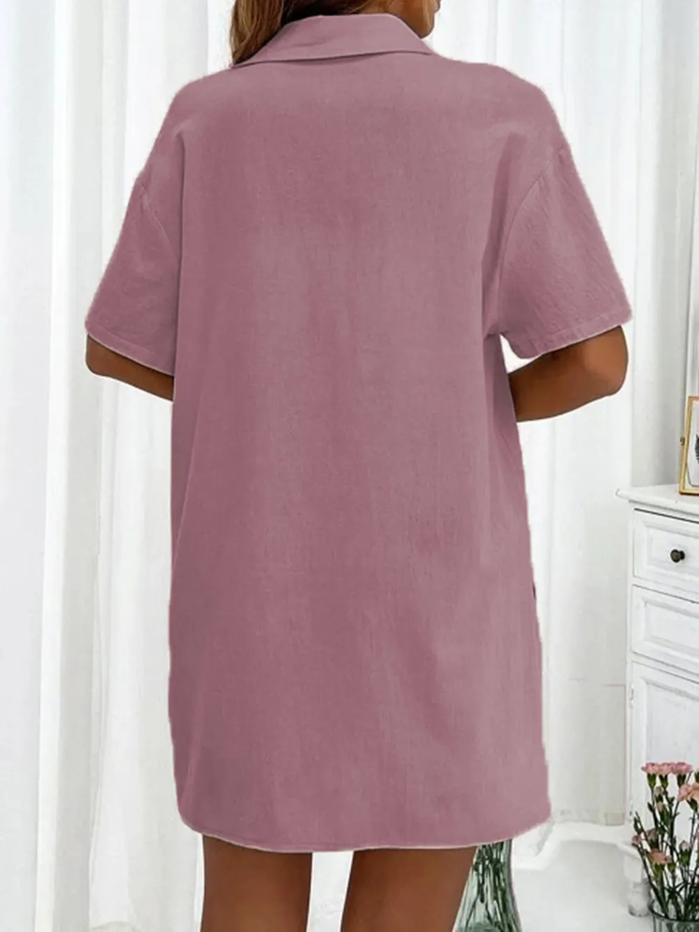Button Up Shirt and Drawstring Shorts Set, image 26