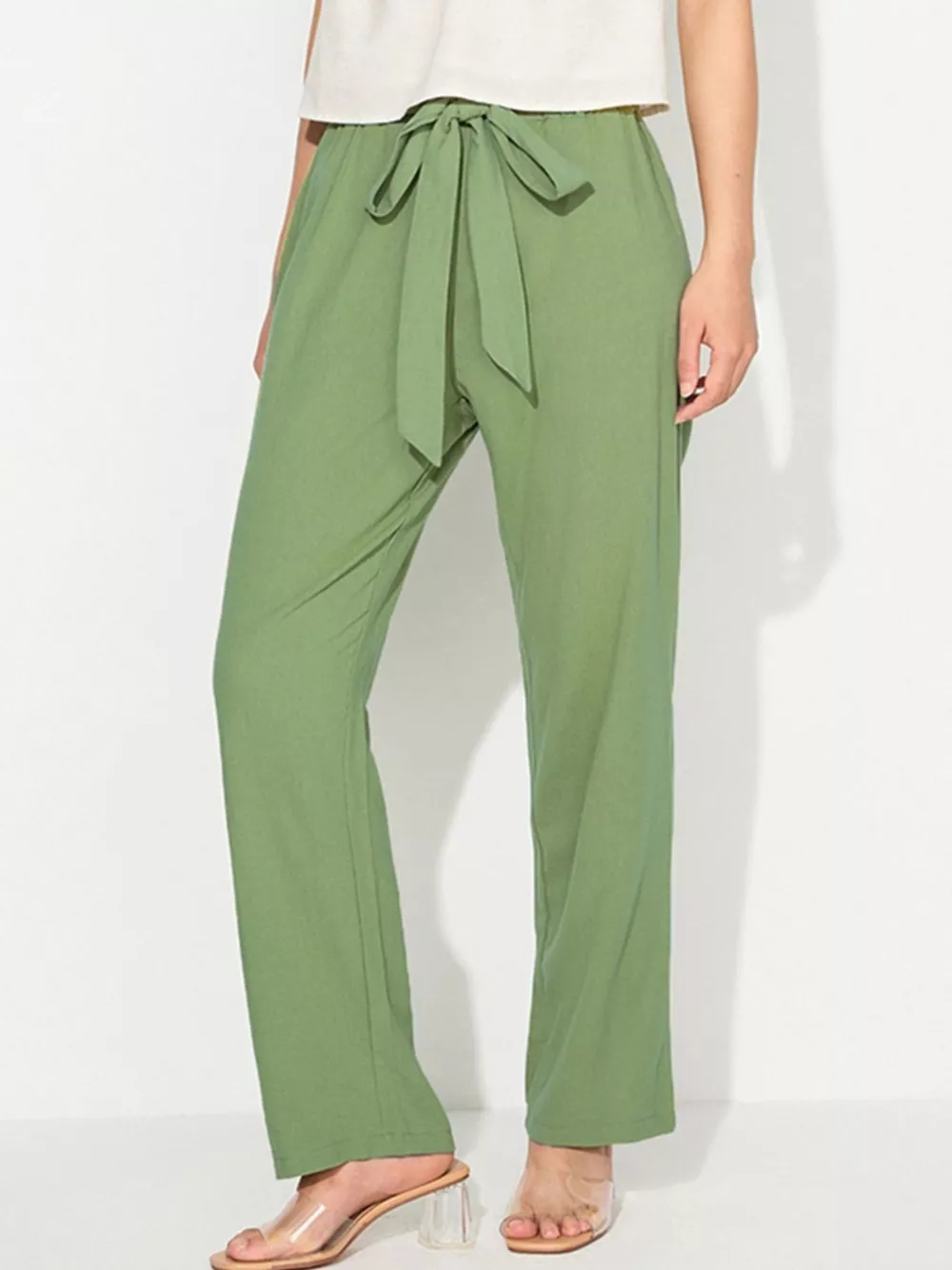 Tied Wide Leg Pants, image 8