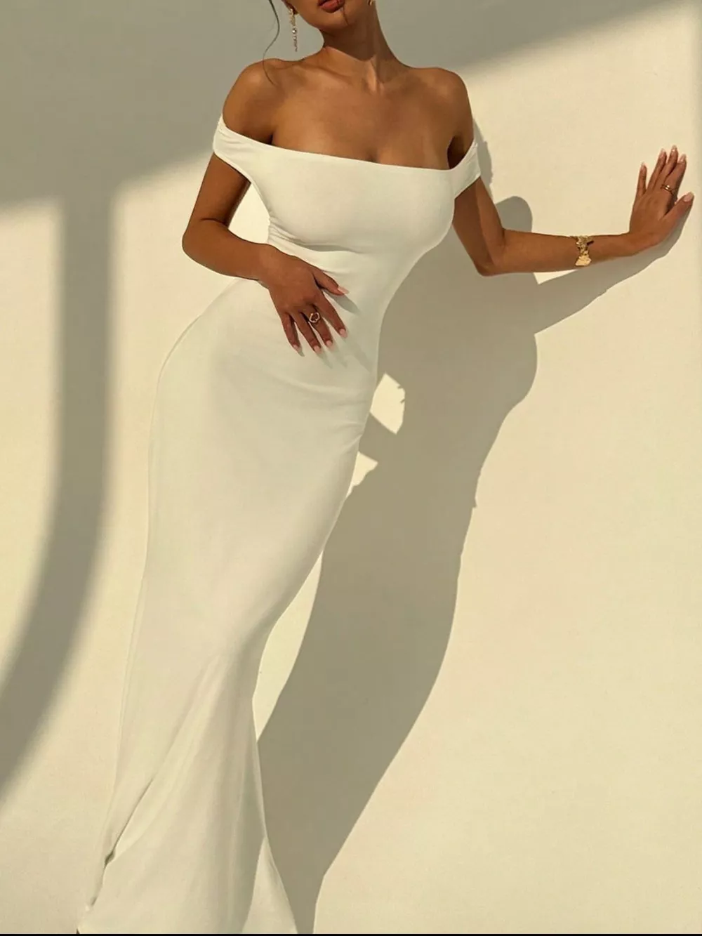 Backless Off-Shoulder Bodycon Mermaid Maxi Dress, image 17