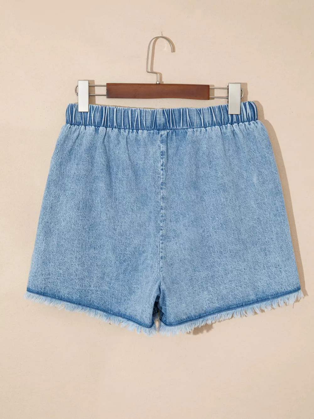 Frayed Edge Casual Denim Shorts, image 4
