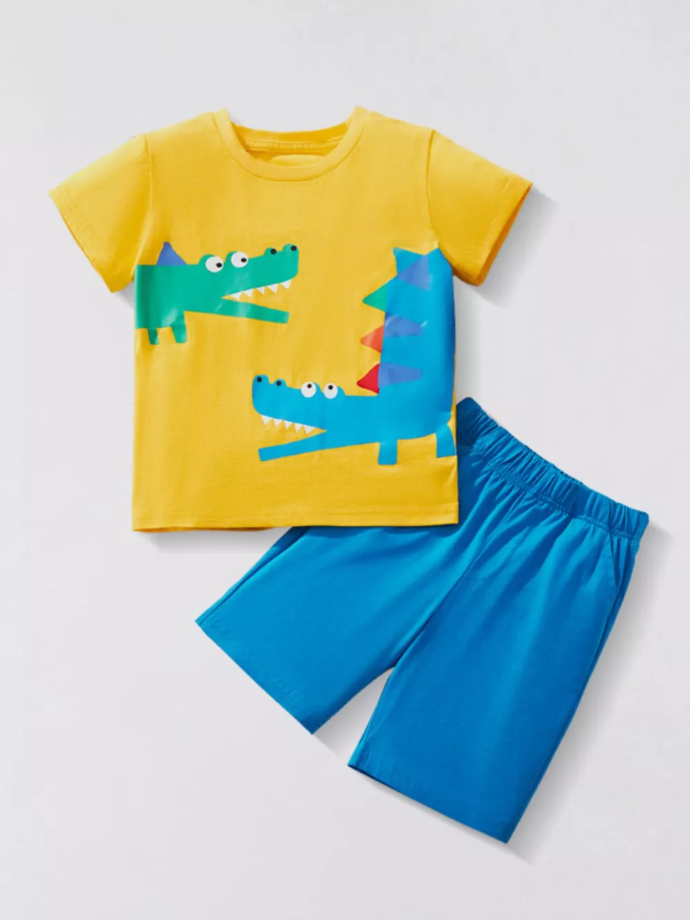 Children's Crocodile Print T-Shirt and Shorts Set