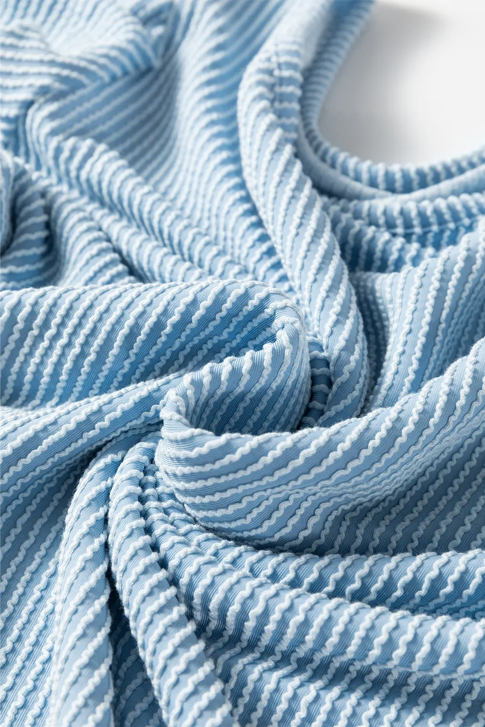 Frill Texture Round Neck Long Sleeve Sweatshirt, image 8