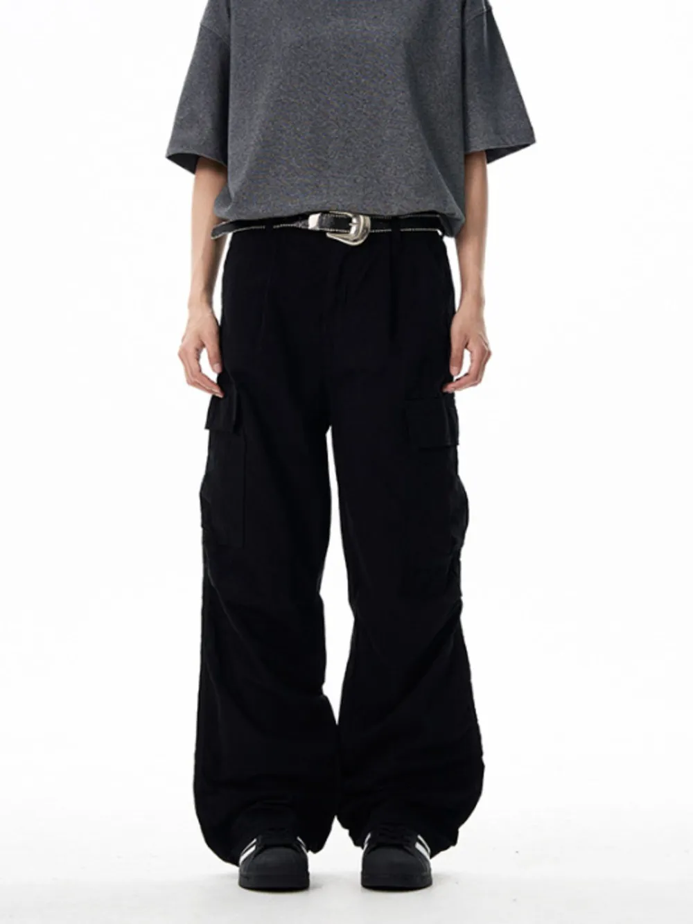Men's Wide Leg Cargo Pants, image 7