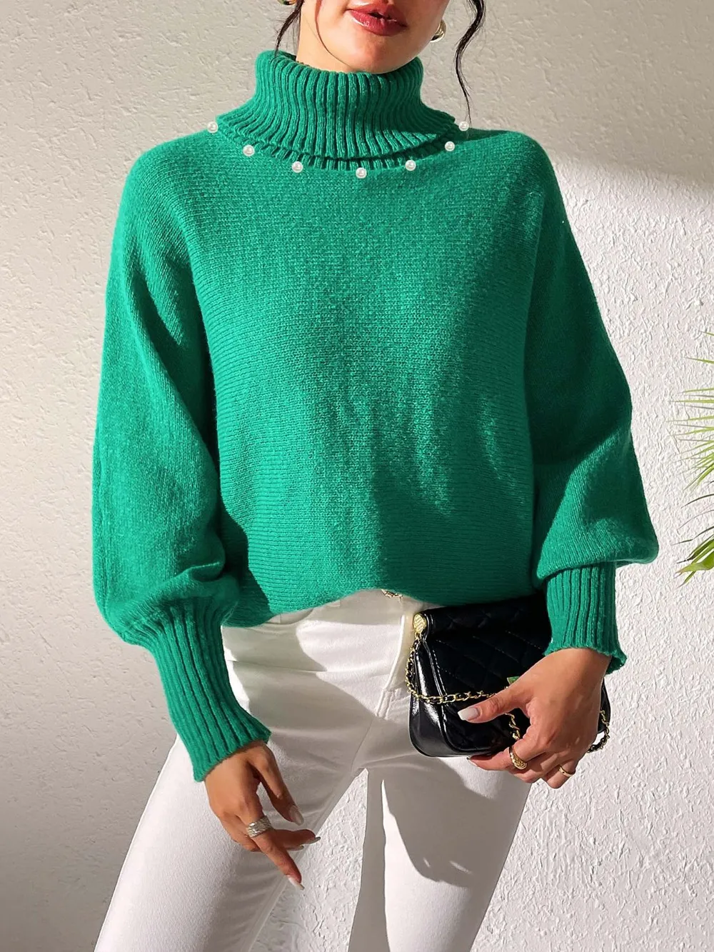 Turtleneck Long Sleeve Sweater, image 17