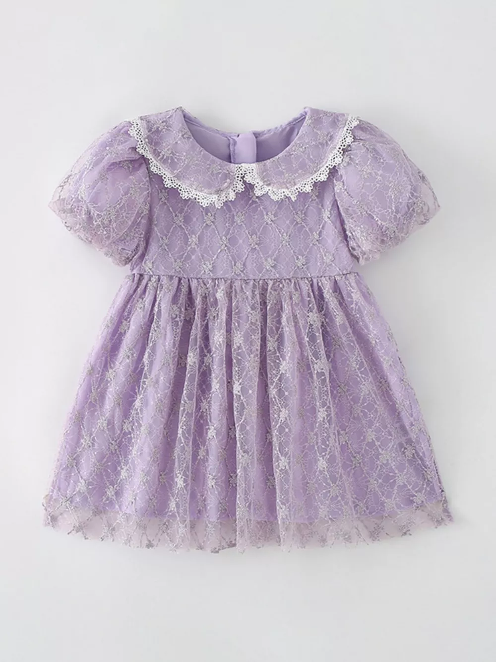 Children's Lace Peter Pan Collar Dress