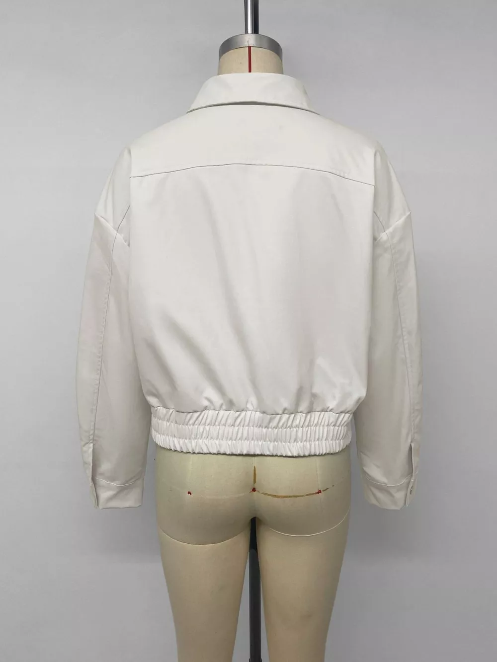 Cropped Faux Leather Jacket, image 8