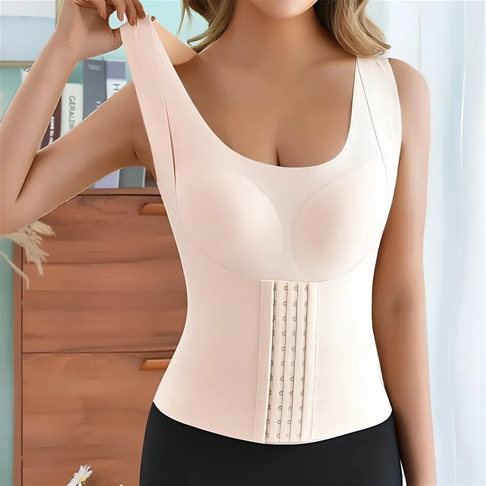 Scoop Neck Shapewear Tank with Removable Paddings, image 11