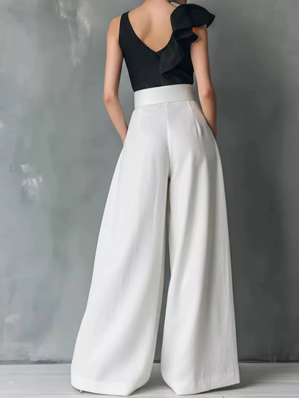 High-Waisted Wide-Leg Pants, image 2