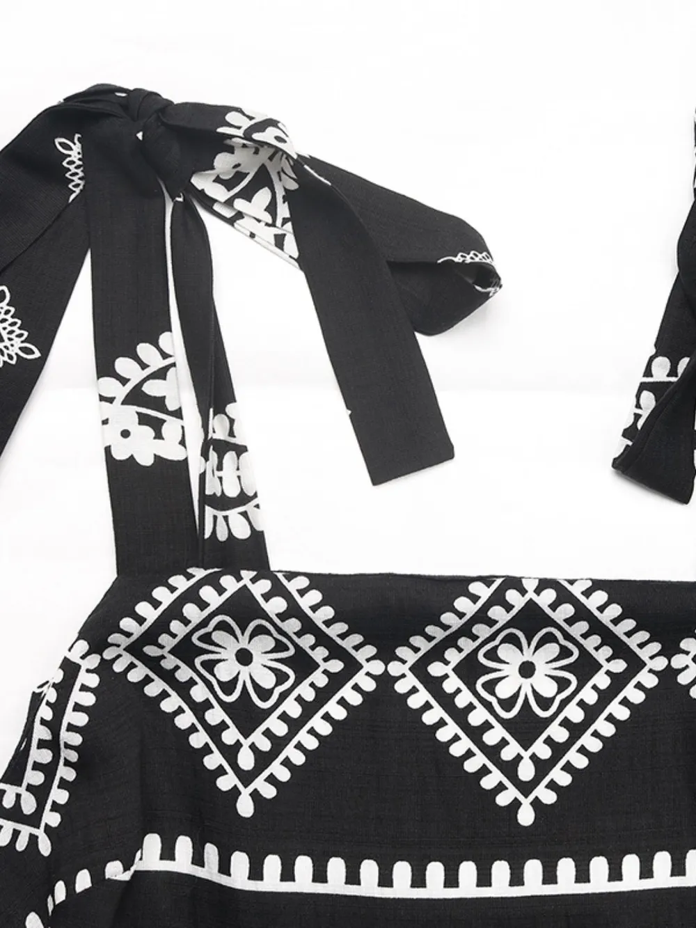 Printed Square Neck Maxi Cami Dress, image 8