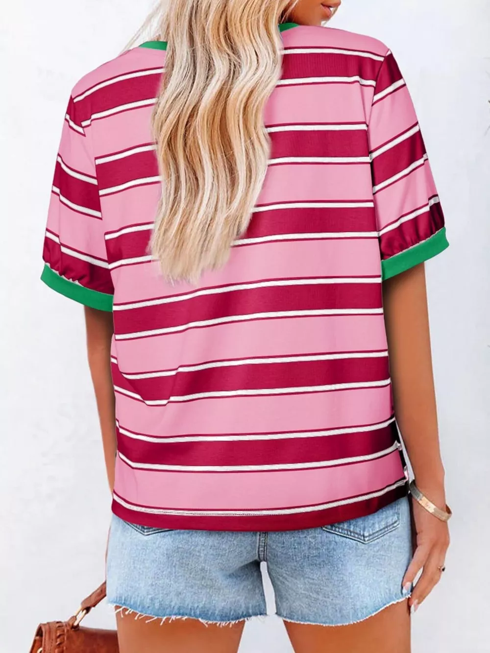 Striped Crew Neck T-Shirt, image 16