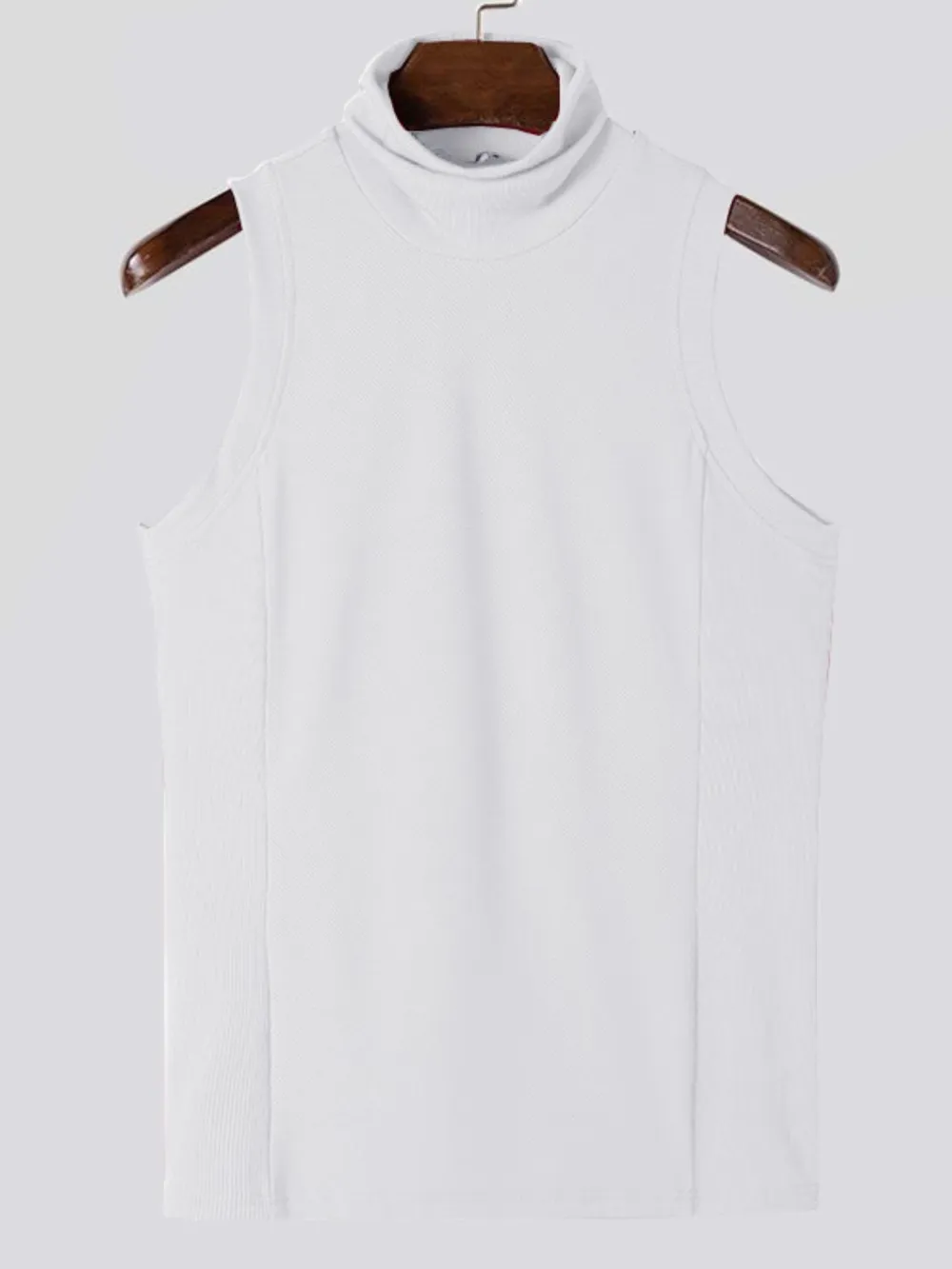 Men's Full Size Turtleneck Slim Tank Plus Size, image 7