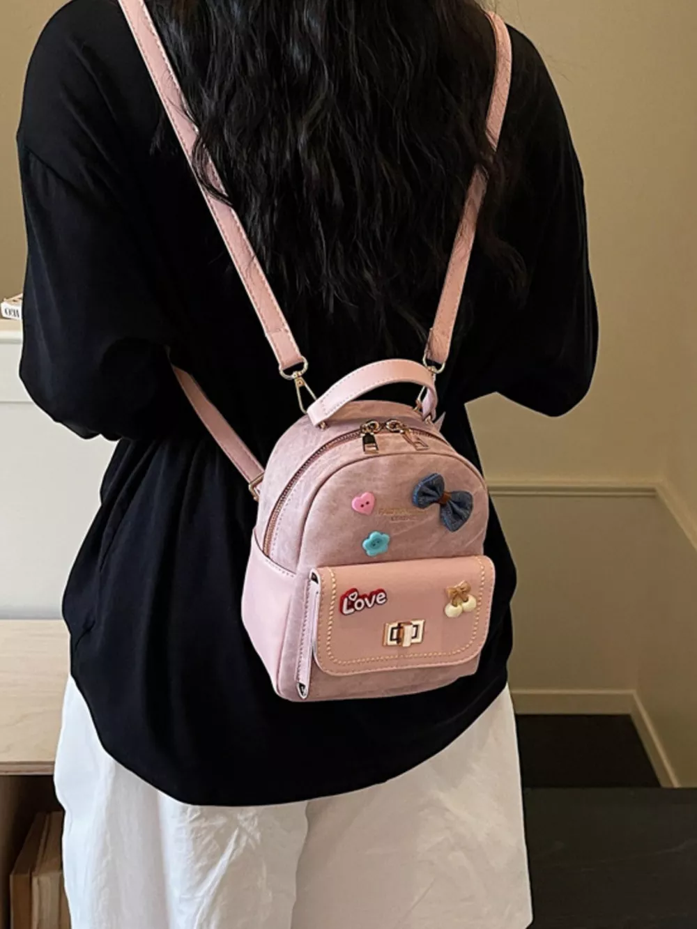 PU Leather Backpack Bag, image 3
