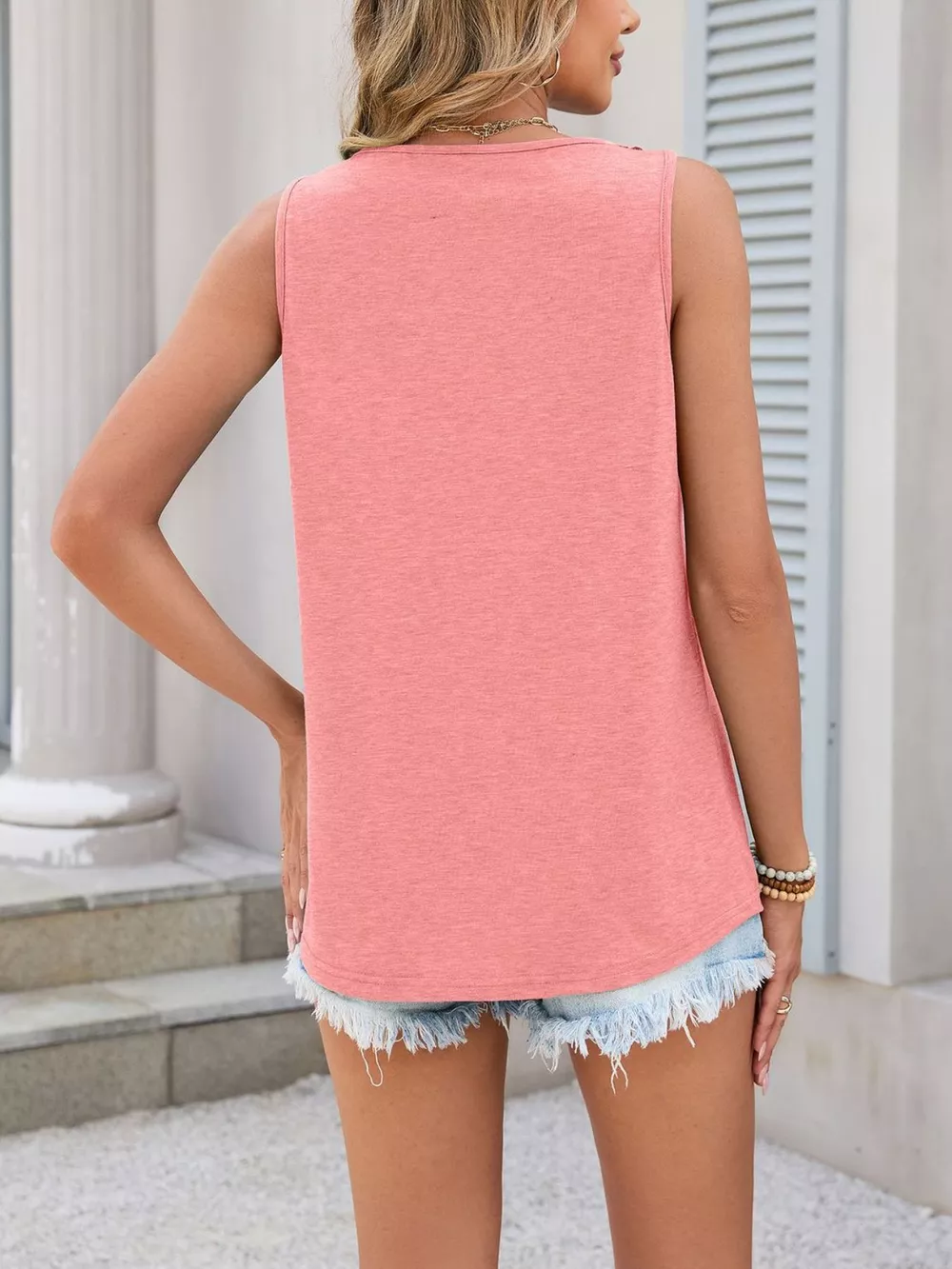 Lace Trim Sleeveless Tank Top, image 25