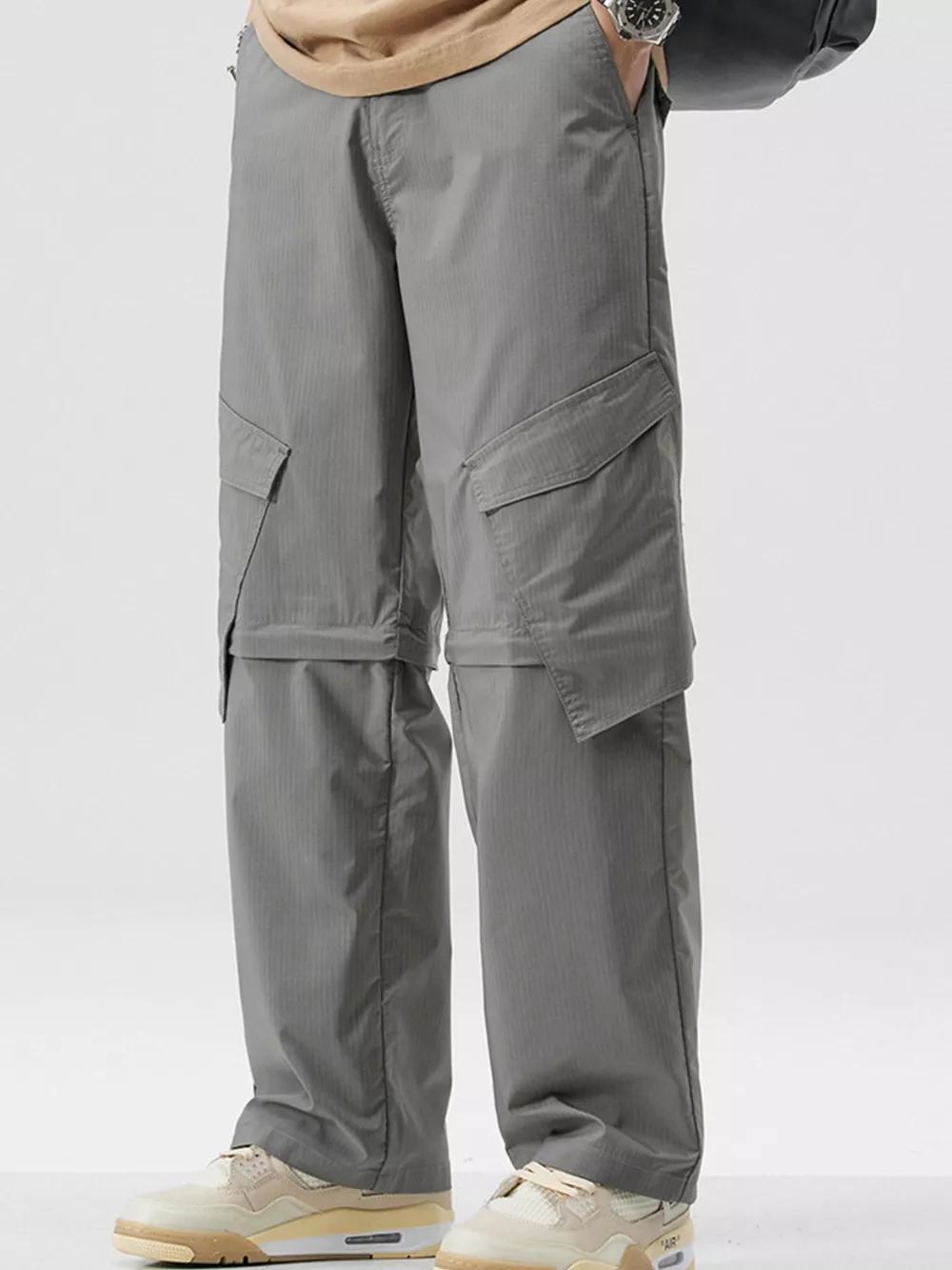Men's Full Size Wide Leg Cargo Pants Plus Size, image 2