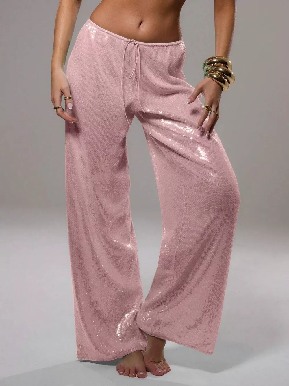 Sequin Wide Leg Pants, image 2
