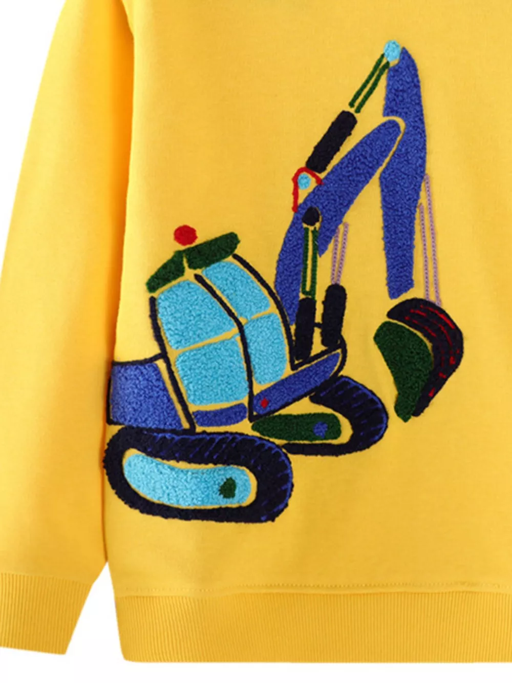 Children's Excavator Round Neck Sweatshirt, image 3