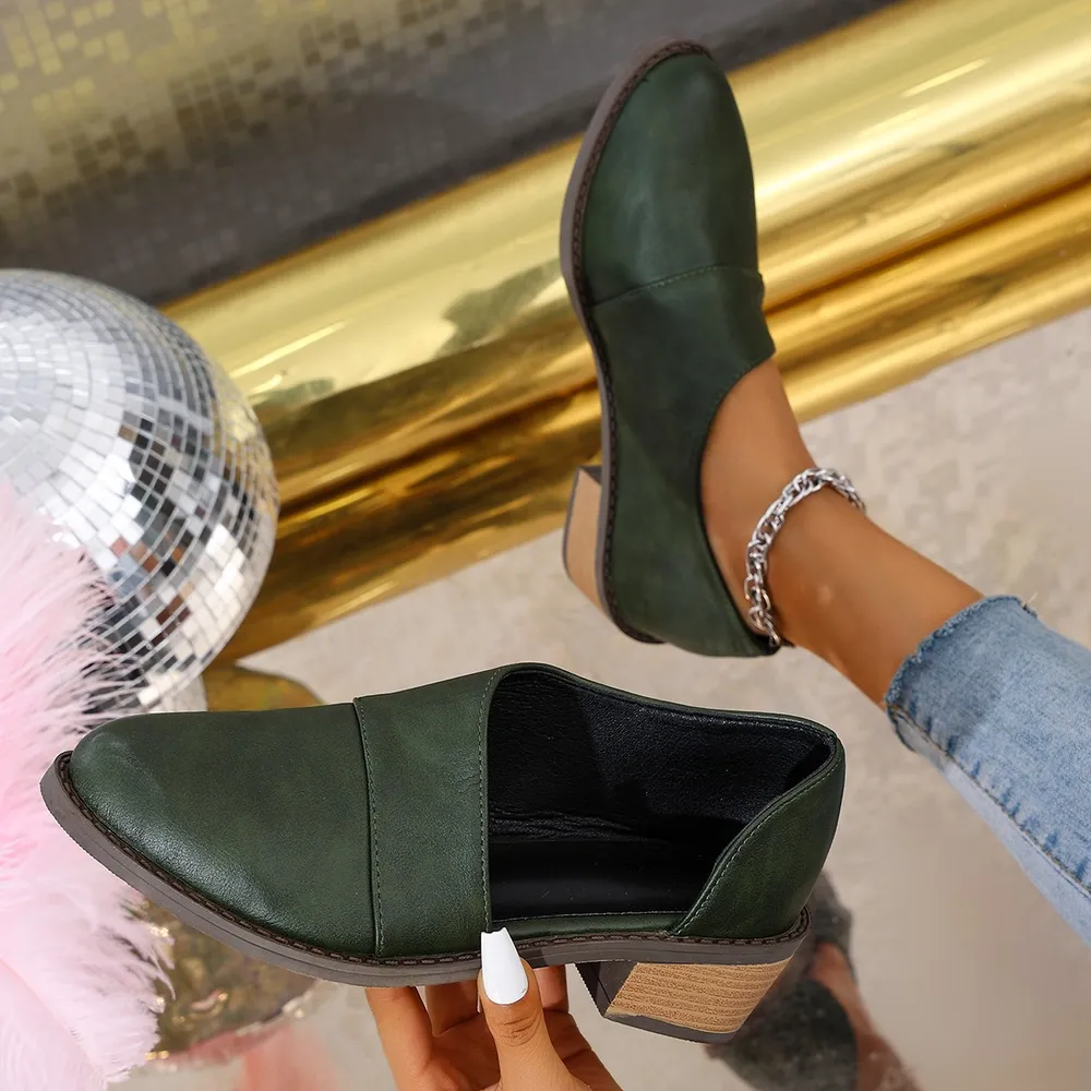Point Toe Block Heels Pumps, image 2