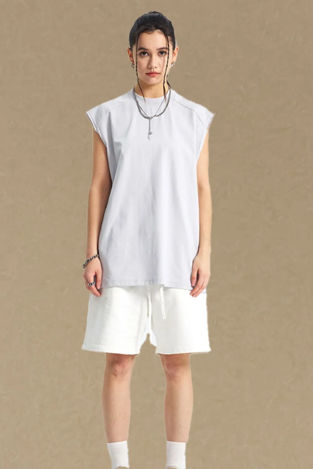 Men's Solid Color Round Neck Tank, image 6