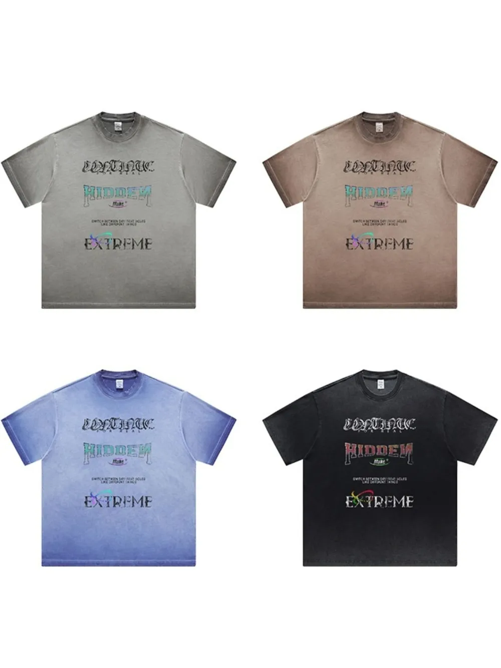 Men's Letter Graphic Round Neck Short Sleeve T-Shirt, image 9