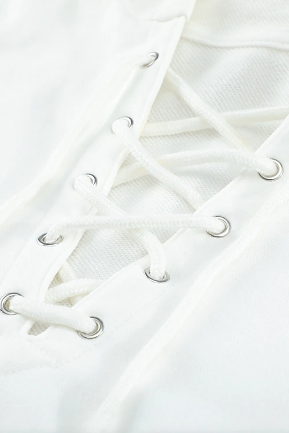 Lace Up Long Sleeve Hoodie, image 27