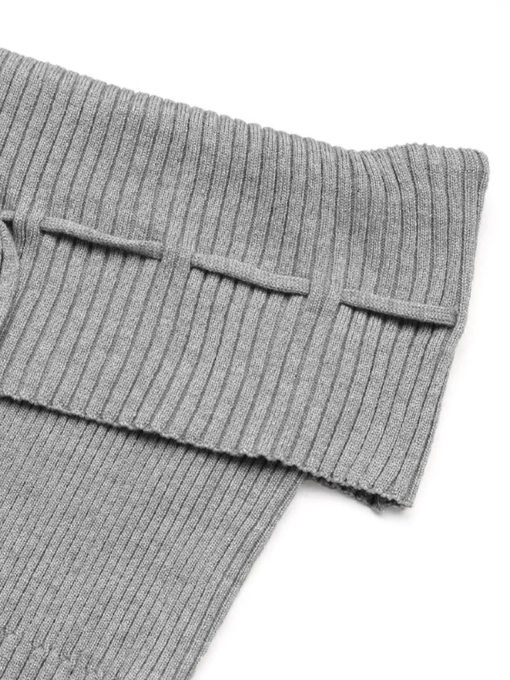 Tied Off-Shoulder Short Sleeve Knit Top, image 7