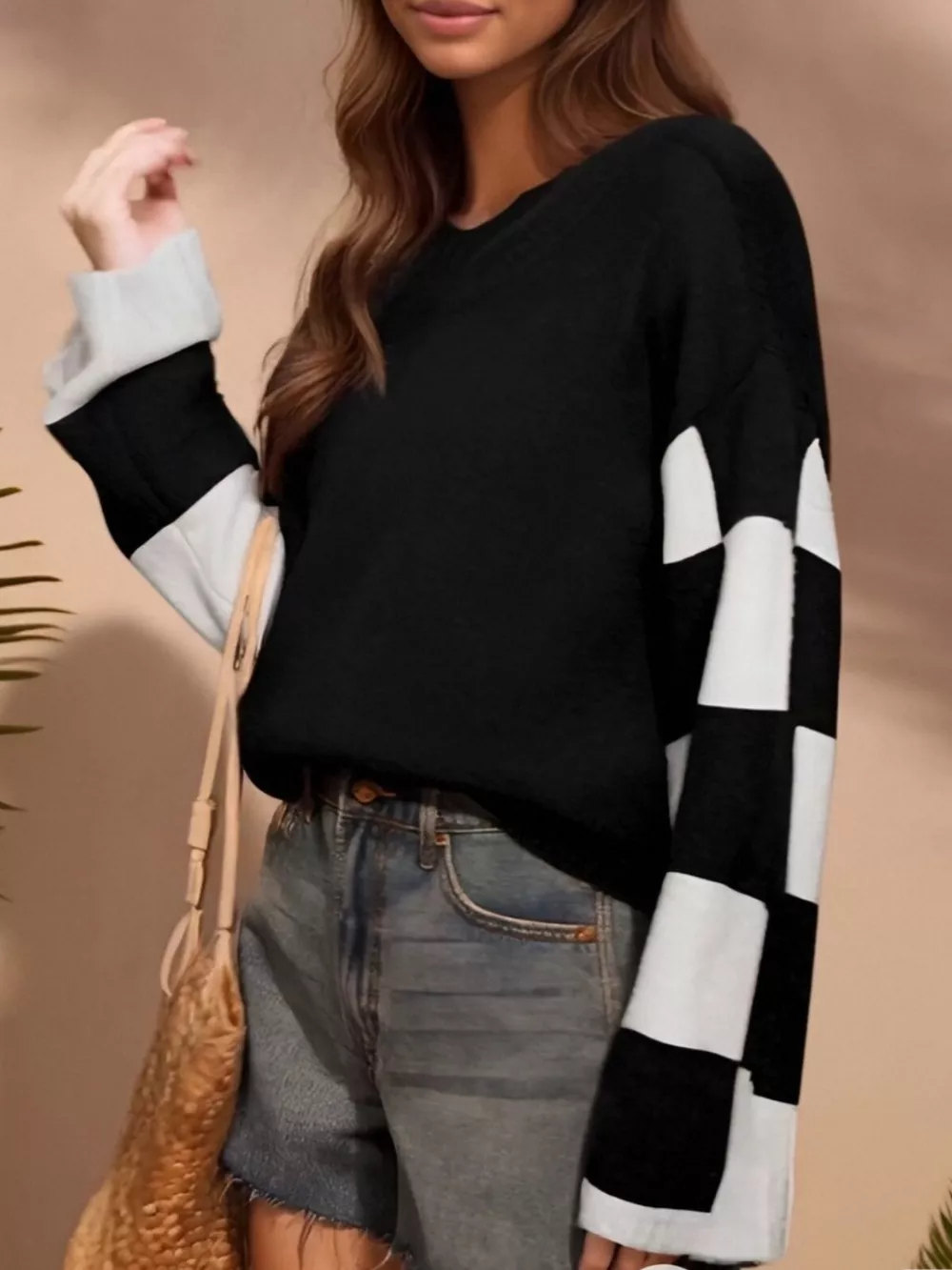 Color Block Long Sleeve Sweater, image 9