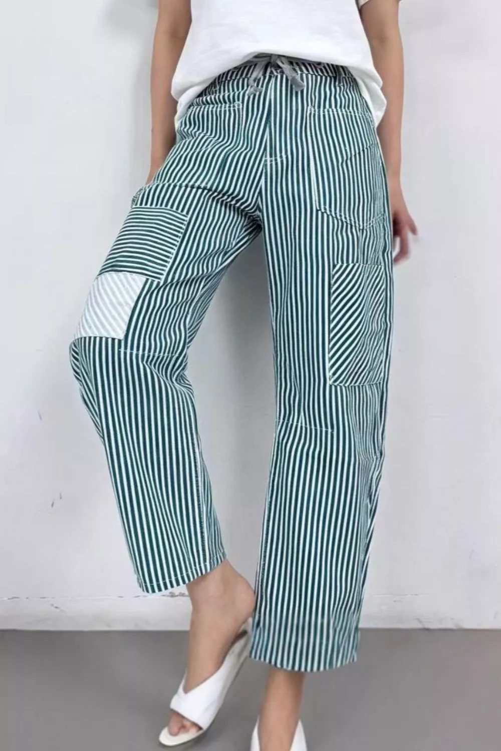 Striped Wide-Leg Pants, image 10