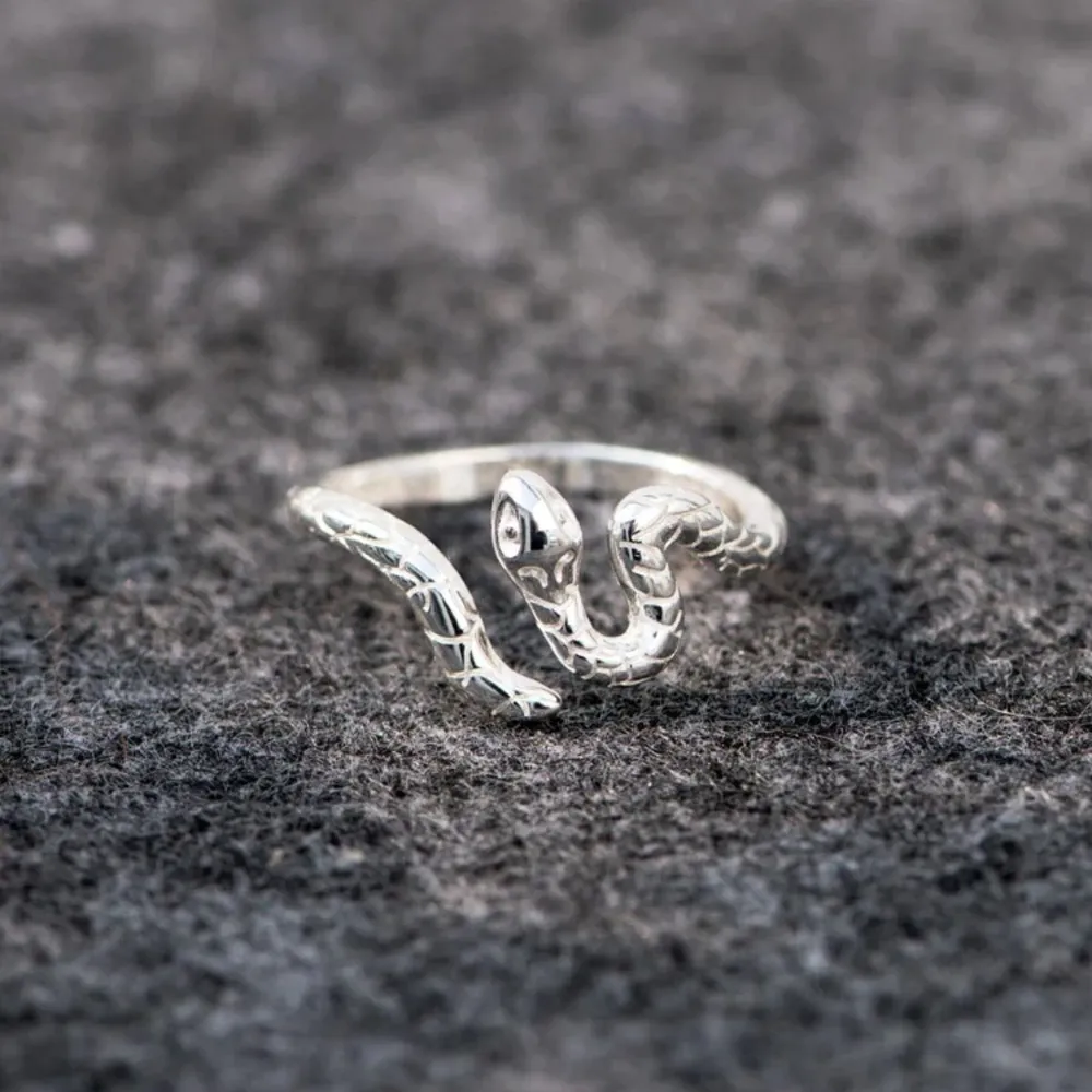 925 Sterling Silver Snake Ring, image 4