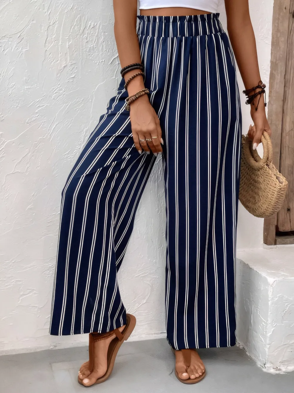 Striped Wide Leg Pants, image 5