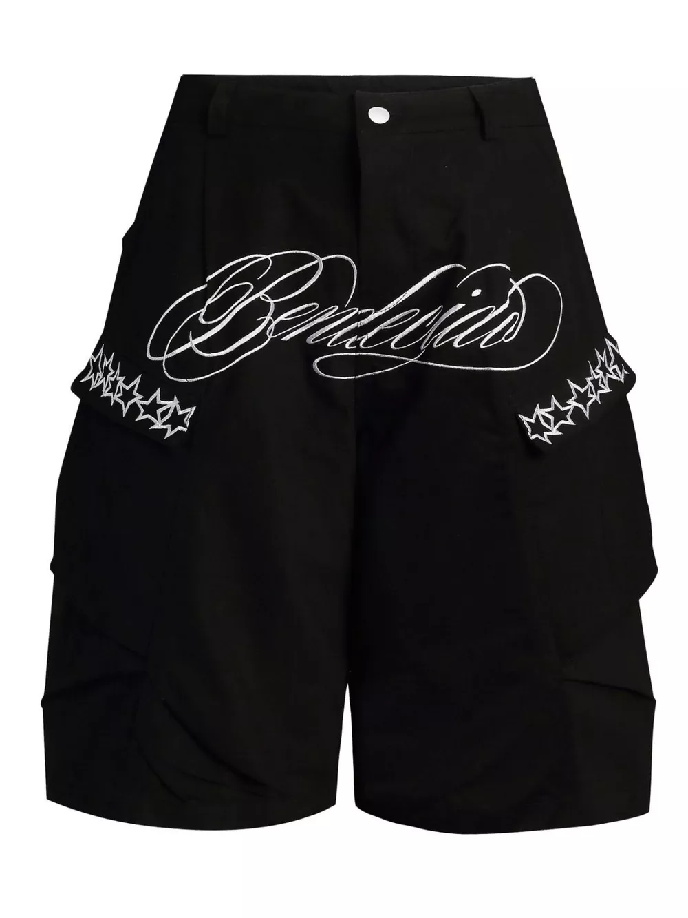 Men's Embroidered Cargo Capris