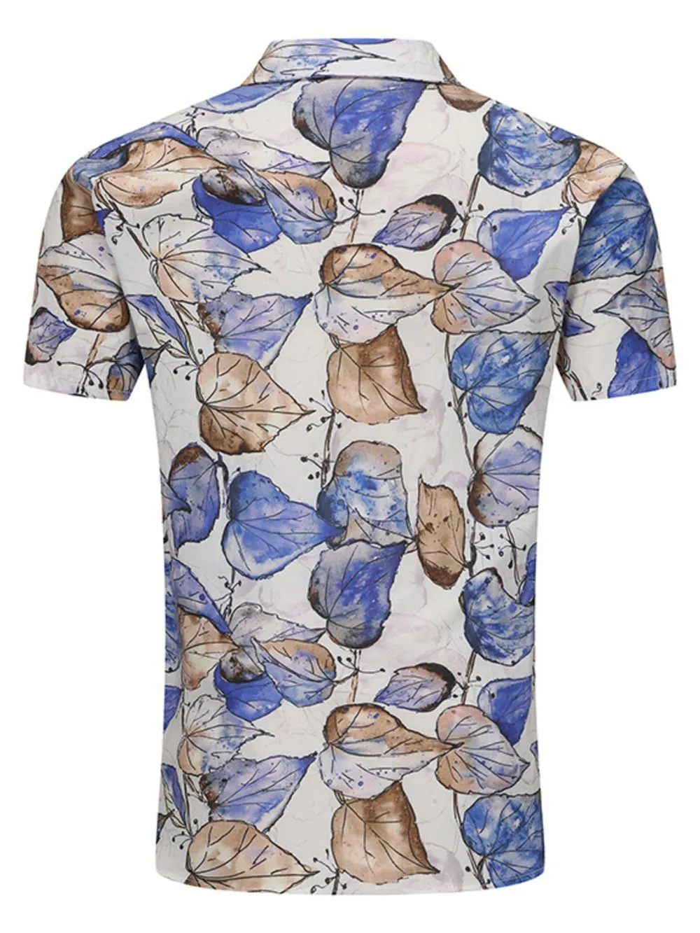Men's Plus Size Printed Button Up Long Sleeve Shirt, image 4