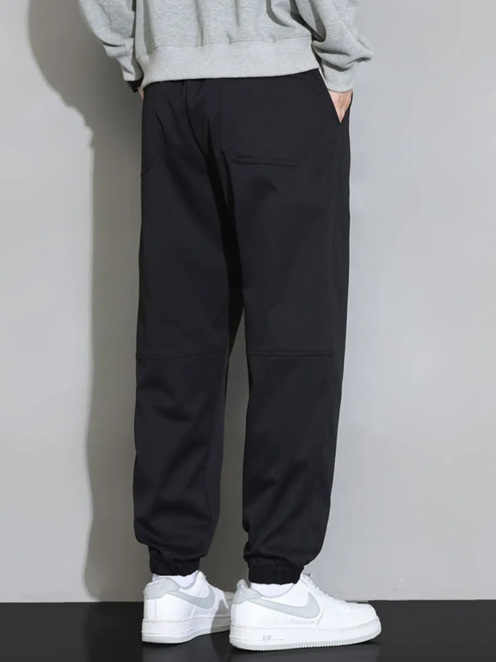 Men's Plus Size Drawstring Loose Fit Pants, image 6