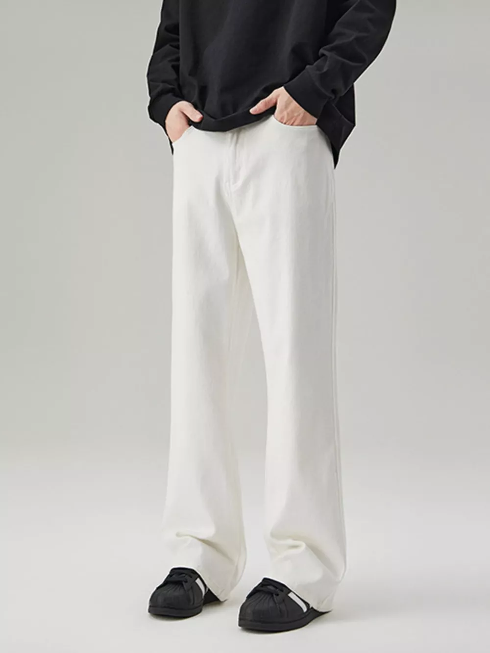 Men's Full Size Wide Leg Casual Jeans Plus Size, image 2