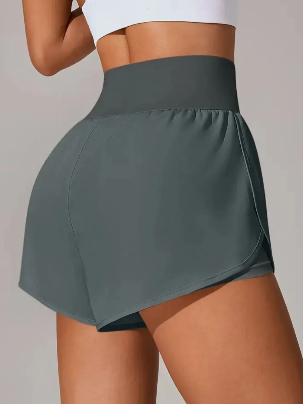 Pocketed High Waist Active Shorts, image 27