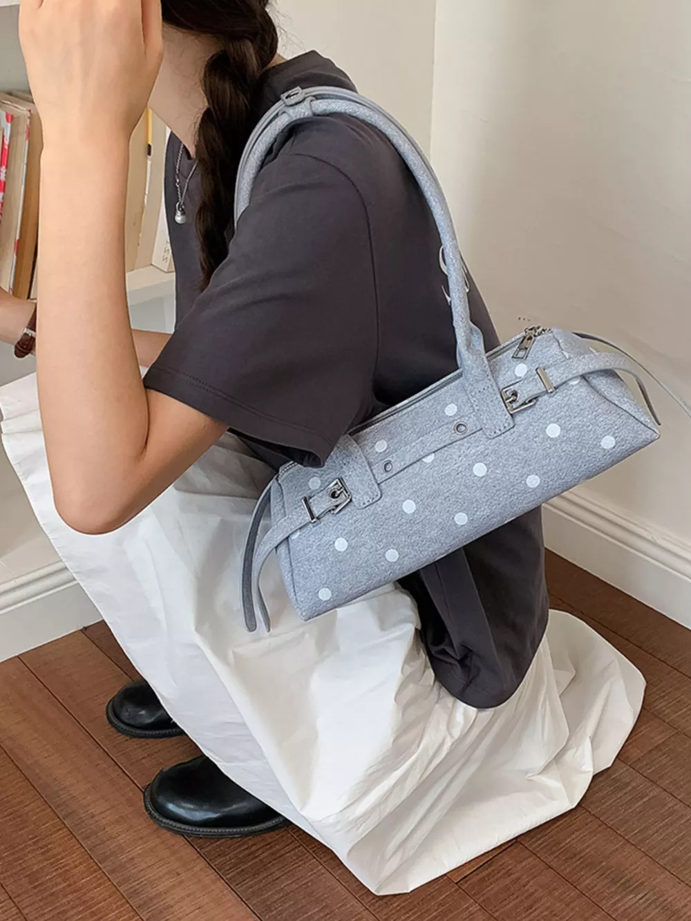 Polka Dot Shoulder Bag, image 7