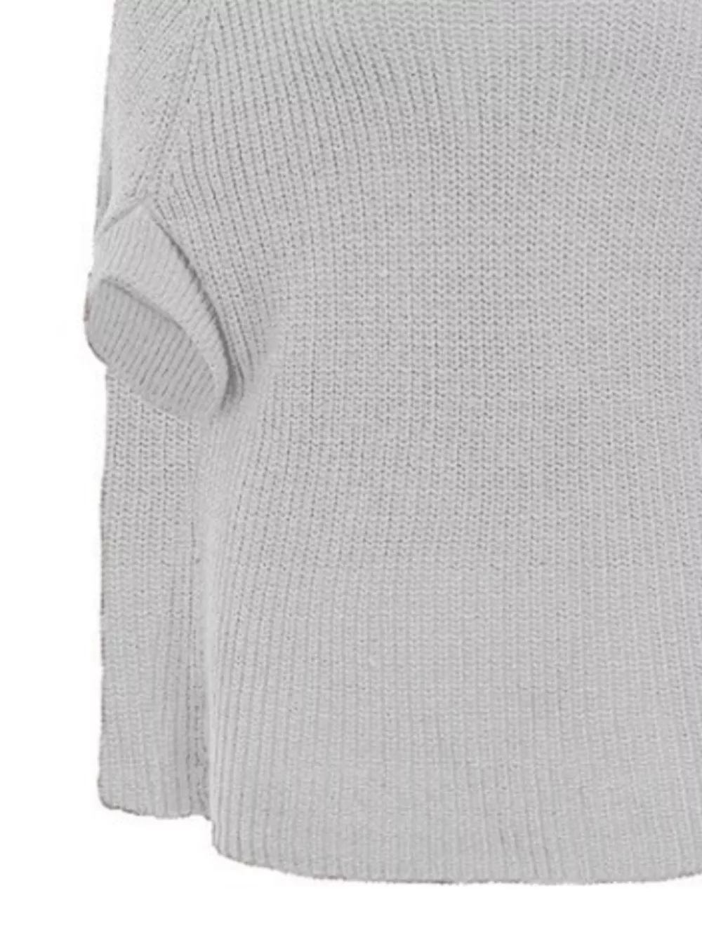 Turtleneck Knitted Cape Sweater, image 5