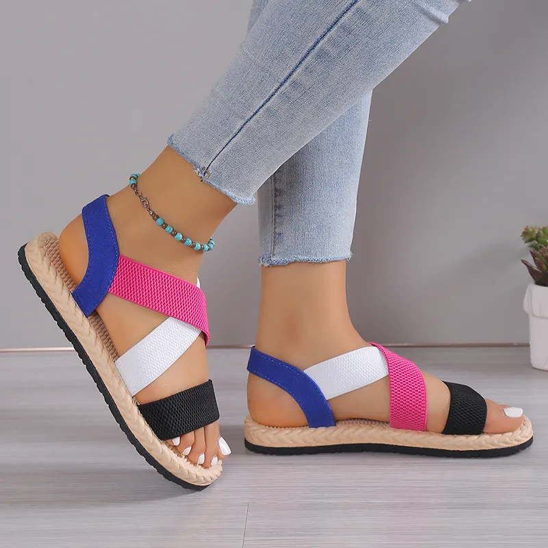 Open Toe Flats Sandals, image 4