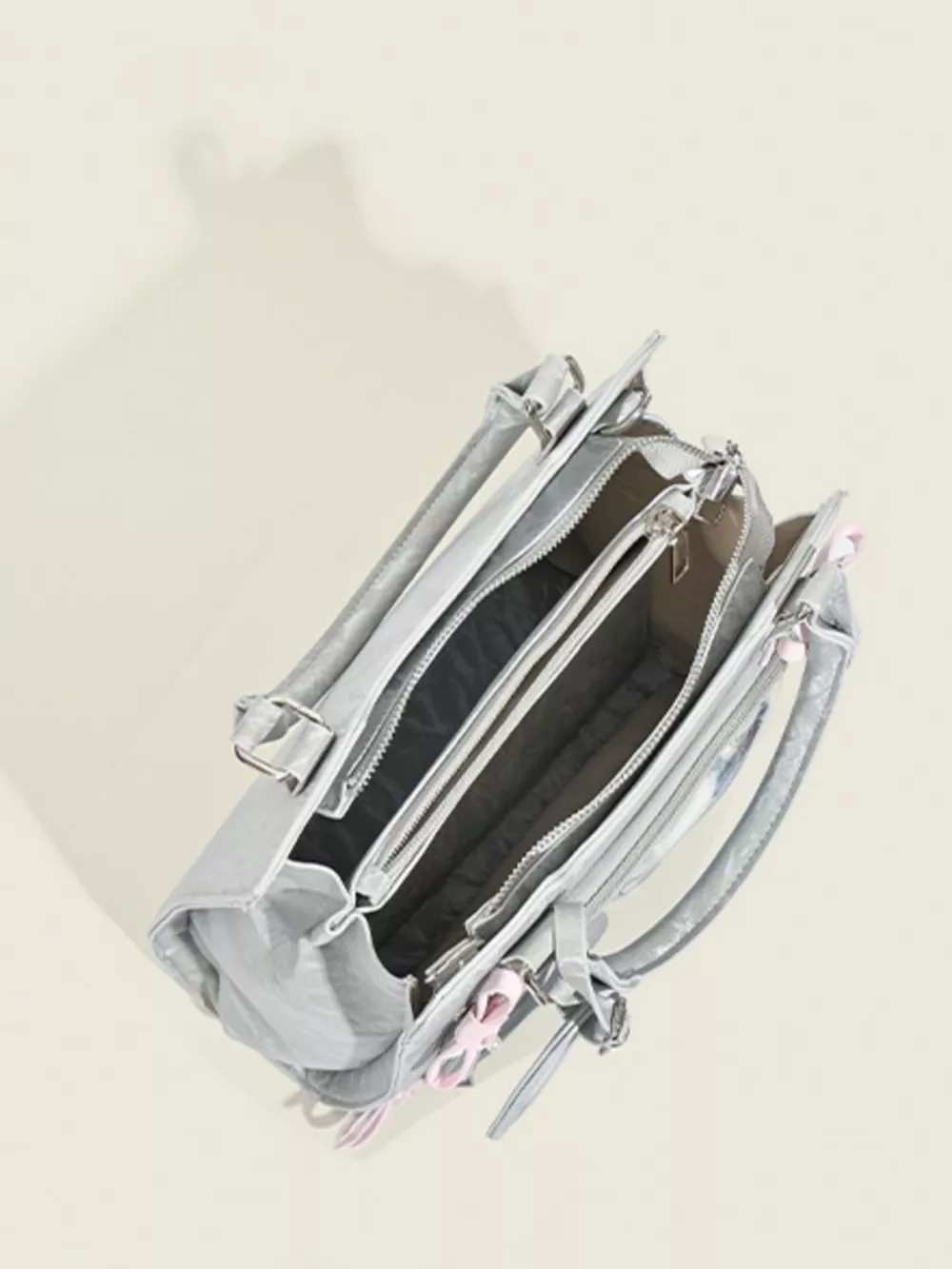 Clear Window Crossbody Bag with Bow Accents, image 5