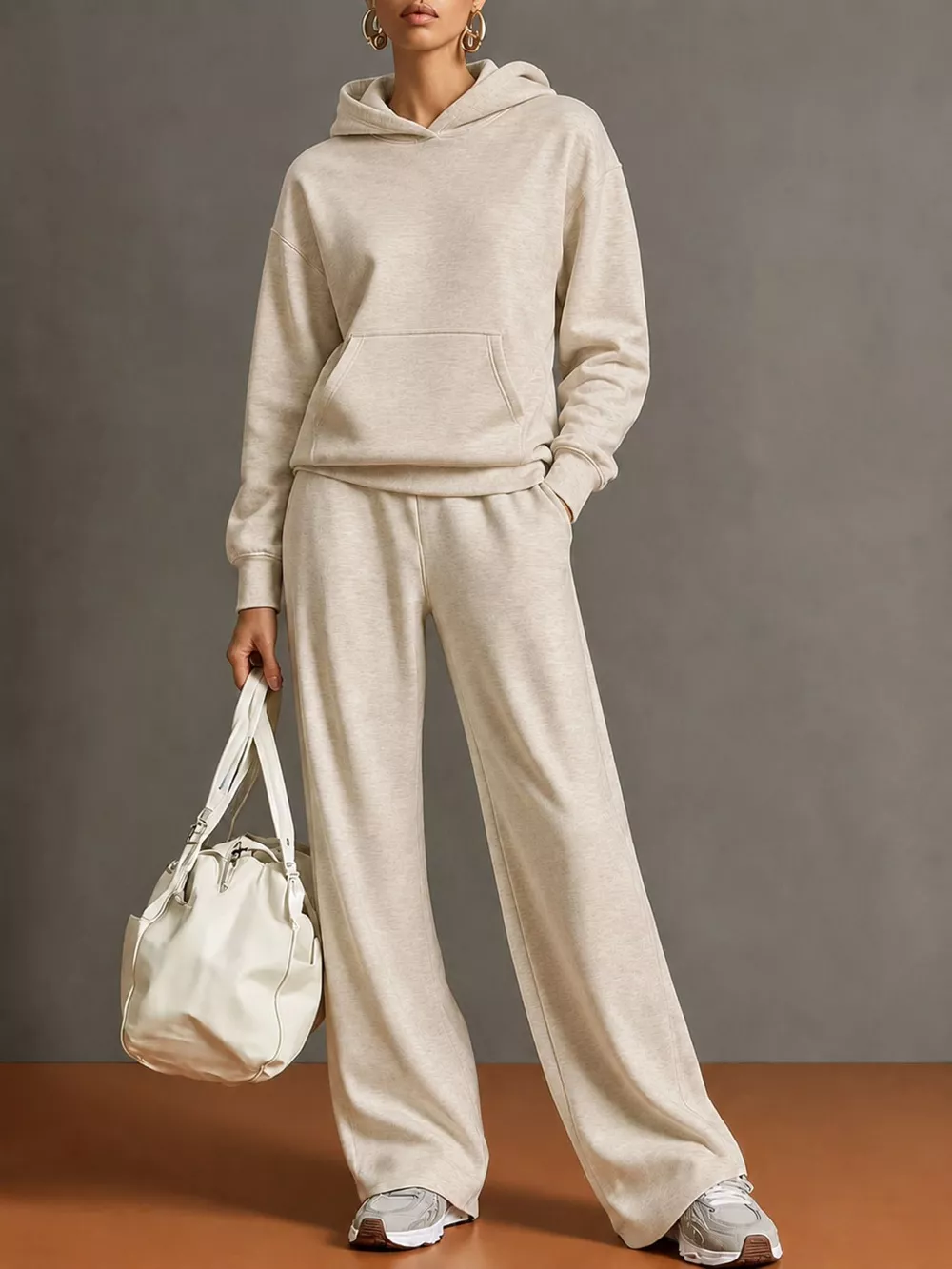 Kangaroo Pocket Hoodie and Pants Set, image 17