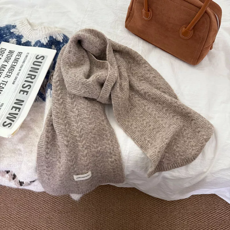 Texture Knit Winter Scarf, image 8