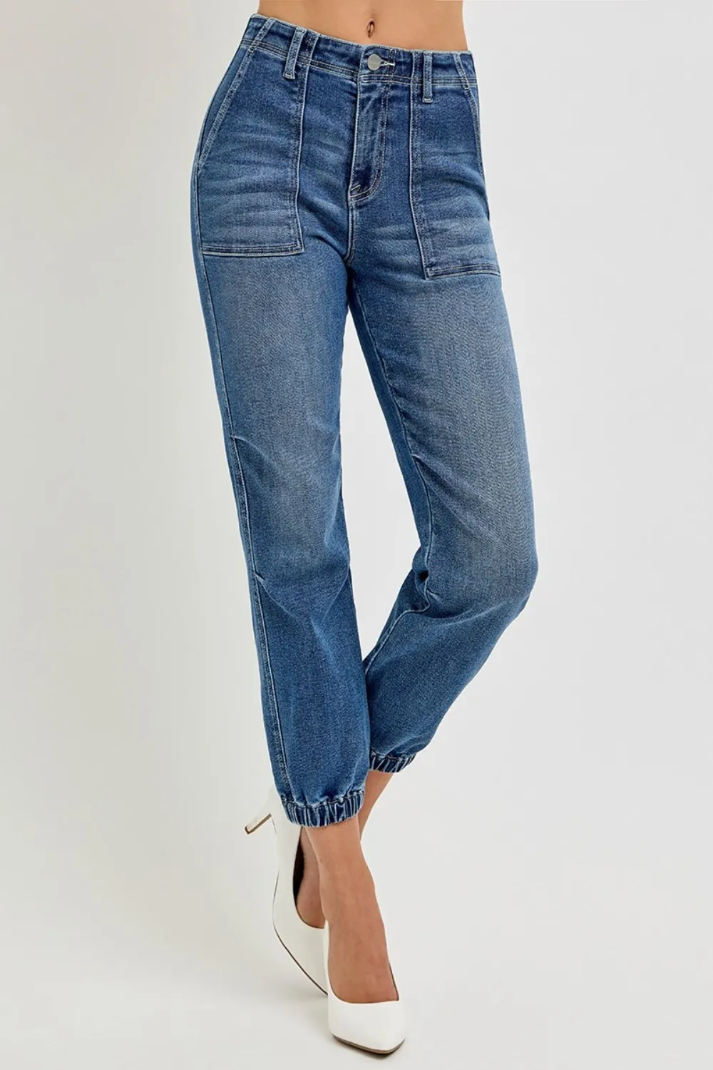 Full Size High Rise Ankle Jogger Jeans, image 4