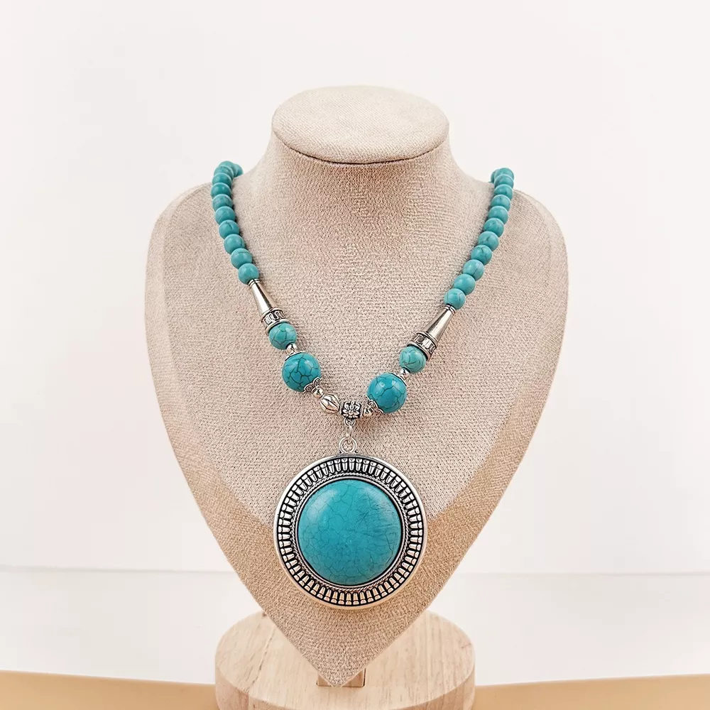 Bohemian Style Statement Pendant Necklace, image 7