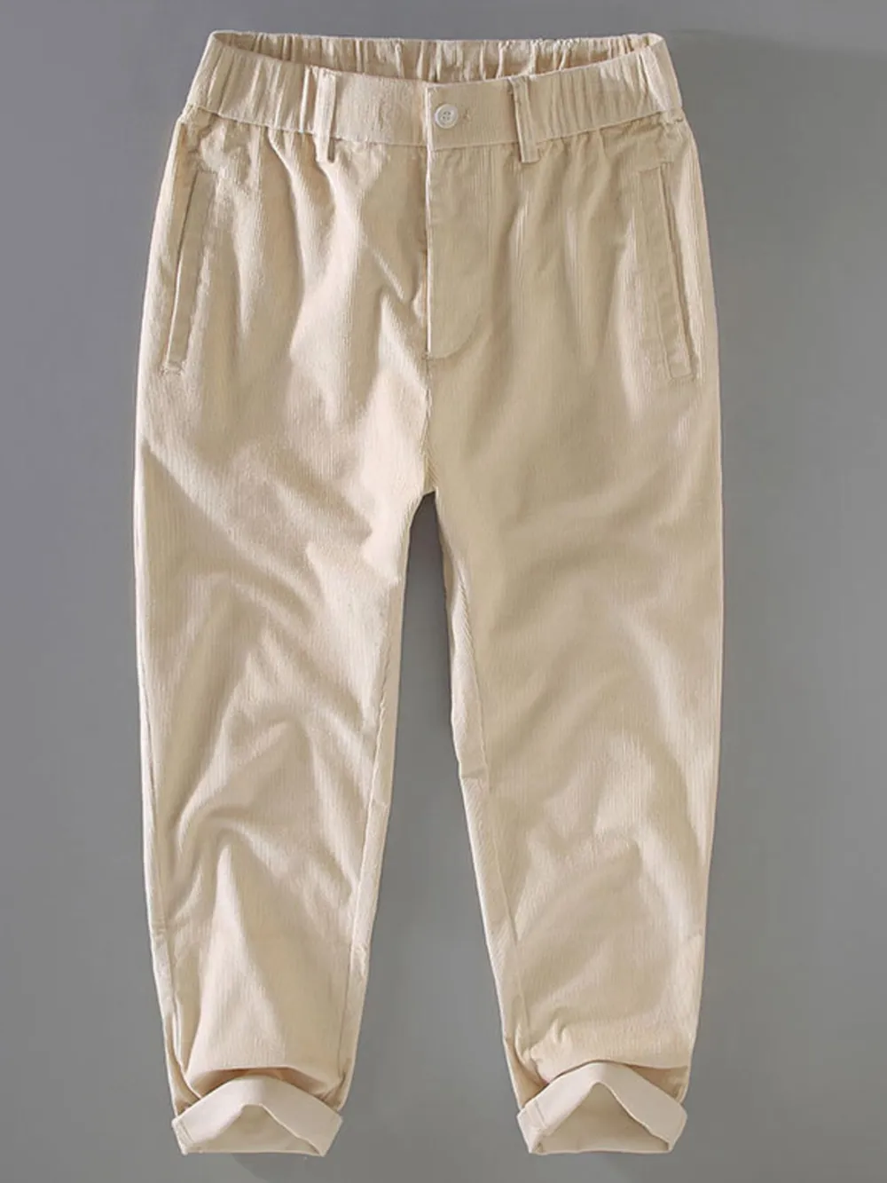 Men's Plus Size Loose Fit Corduroy Pants
