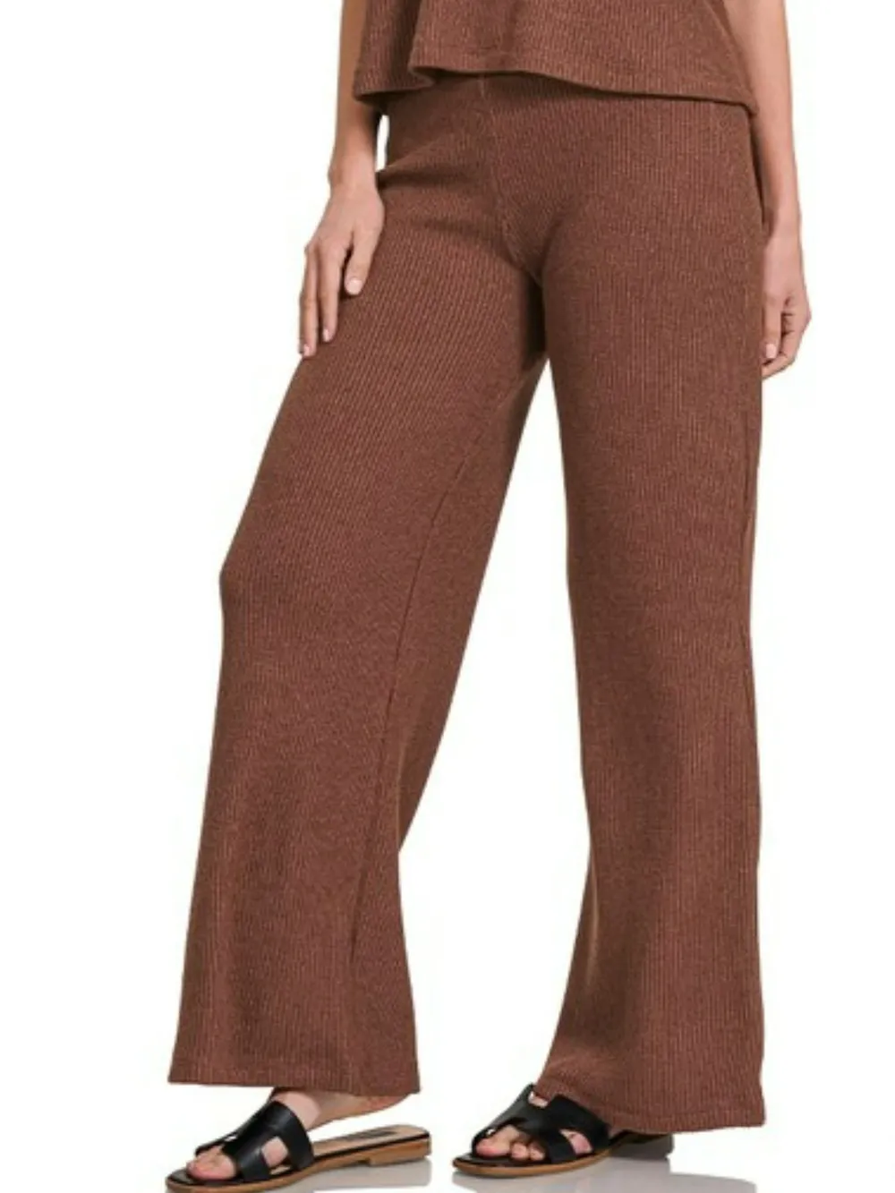 Sweater Boxy Top & Long Pants Set, image 2