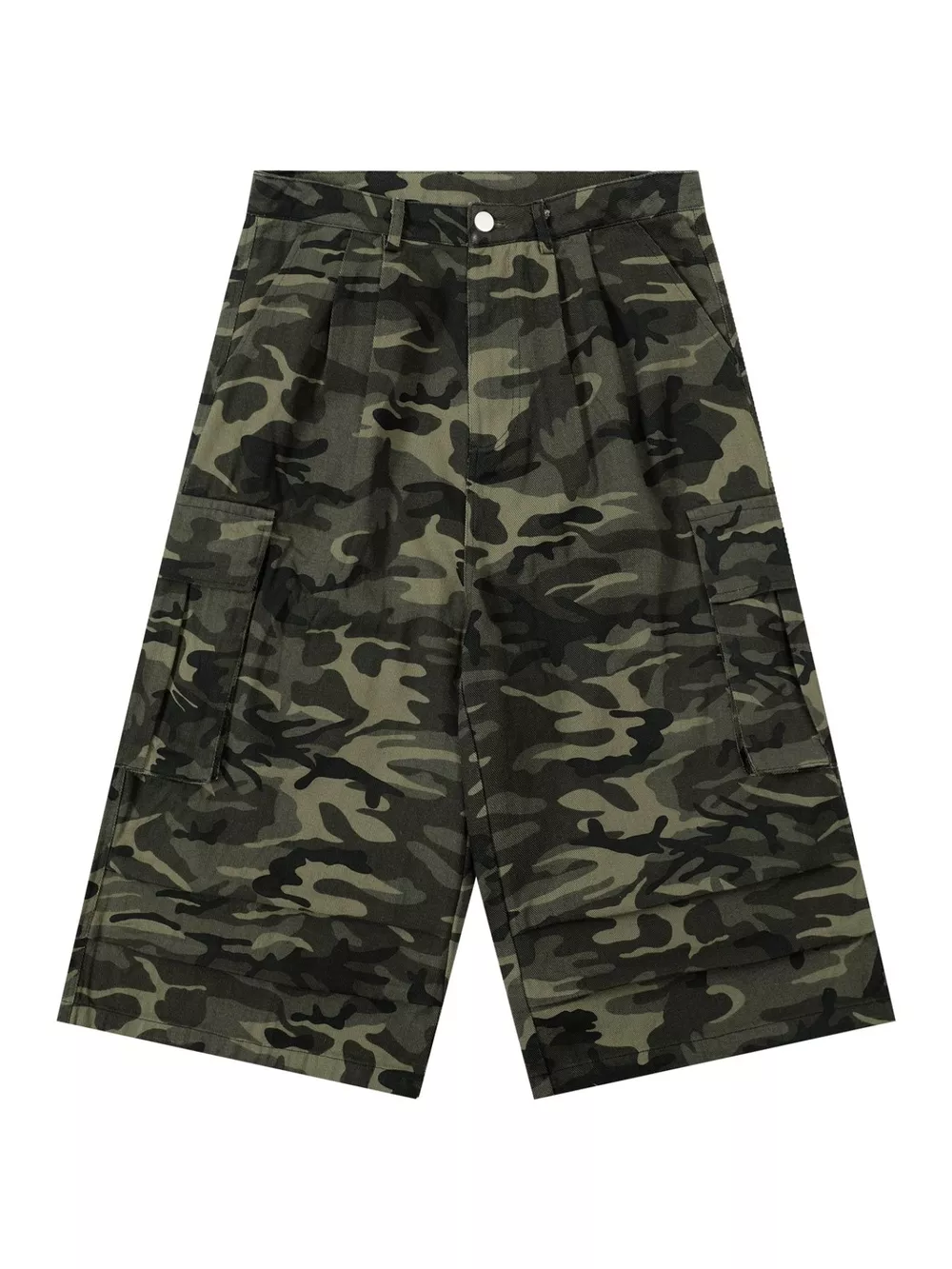 Men's Camouflage Cargo Wide-Leg Capris, image 4