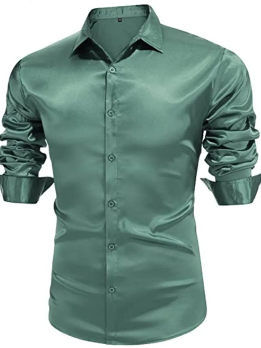 Men's Full Size Button Up Long Sleeve Shirt Plus Size, image 10