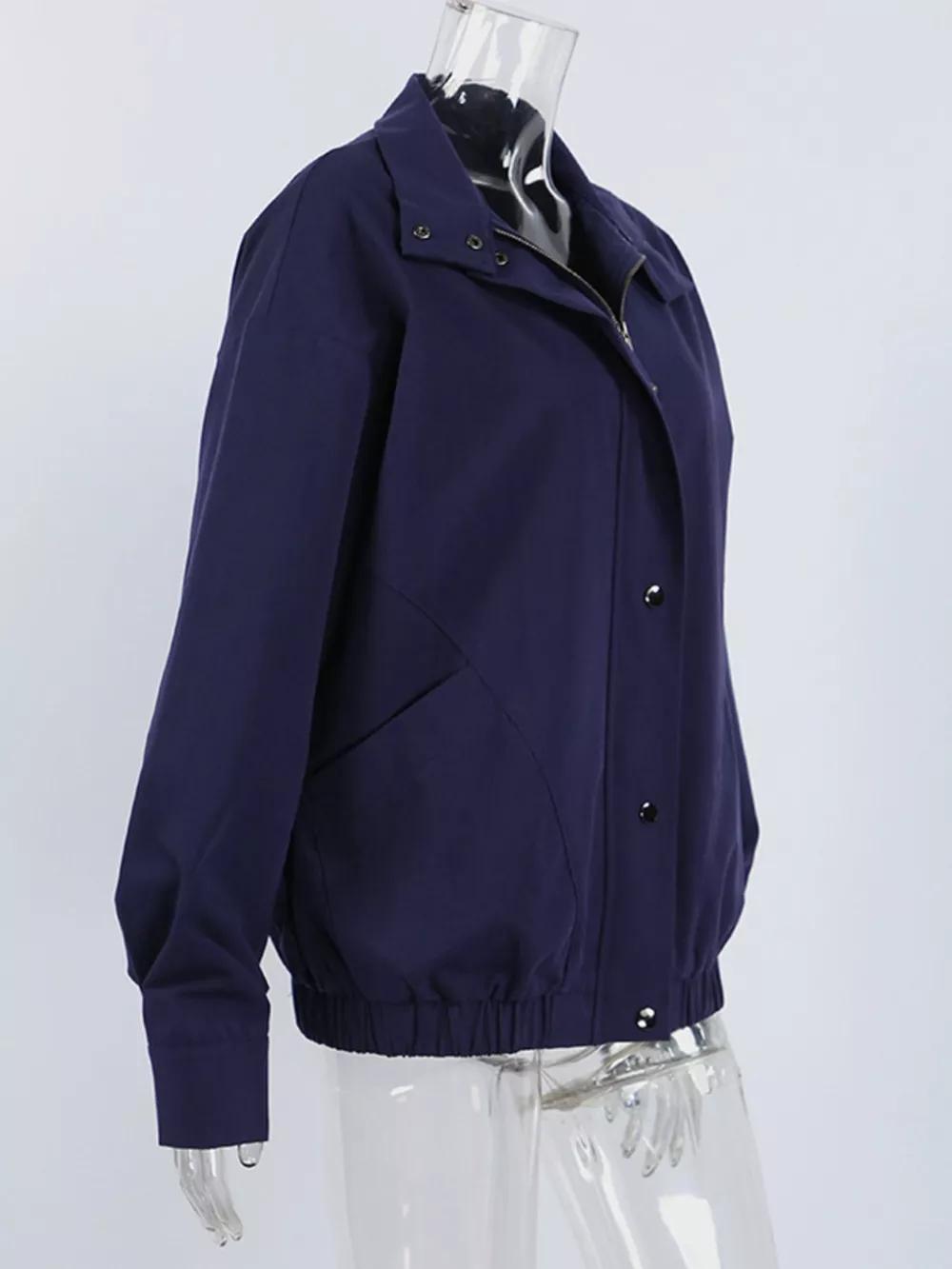 Snap Down Dropped Shoulder Jacket, image 7